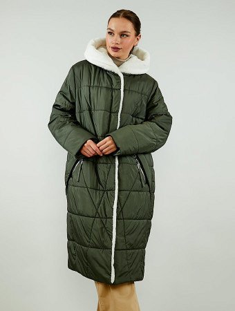 Удлинённое зимнее пальто