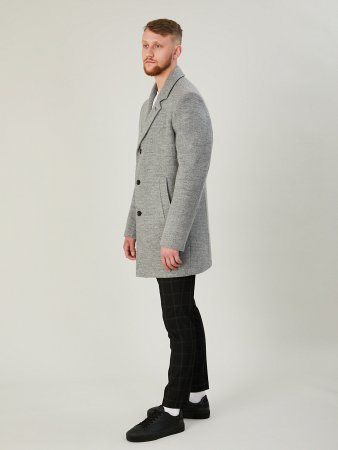 Классическое мужское пальто с английским воротником