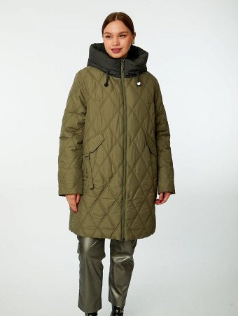 Пуховик стёганый с капюшоном