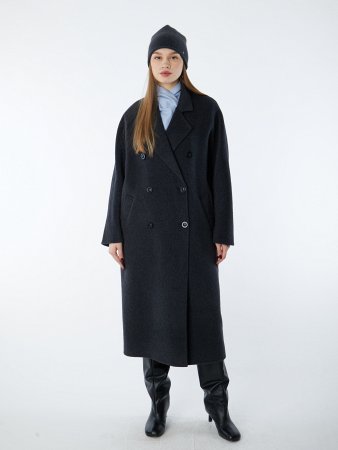 Длинное пальто с английским воротником