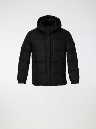 Пуховик мужской стёганый с капюшоном
