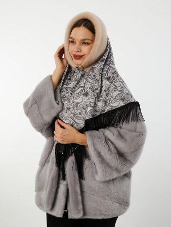 Платок женский на флисе с норкой