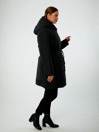 Пуховик женский удлинённый с капюшоном