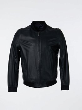 Куртка-бомбер с трикотажной отделкой