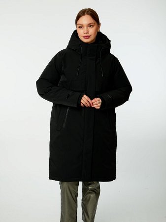 Пуховик женский удлинённый с капюшоном