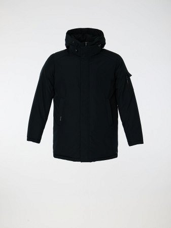 Пуховик мужской удлинённый с капюшоном