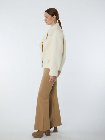 Драповая куртка с английским воротником