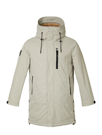 Пуховик мужской удлинённый с капюшоном