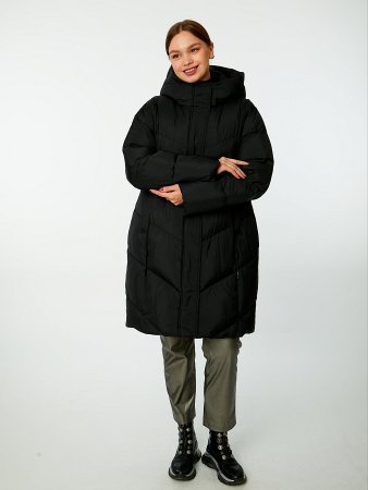 Пуховик стёганый с капюшоном