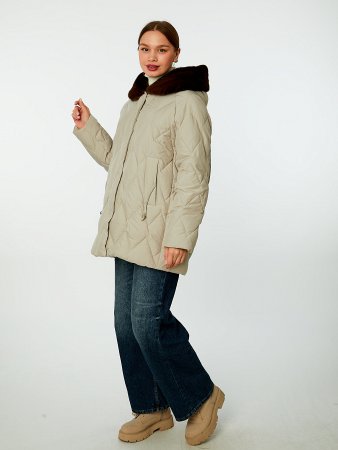 Пуховик стёганый с капюшоном