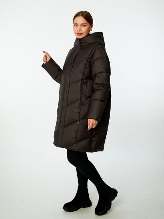 Пуховик стёганый с капюшоном