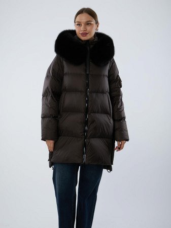 Пуховик с капюшоном