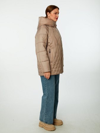 Пуховик женский стёганый с капюшоном