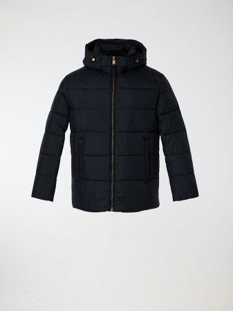 Пуховик стёганый с капюшоном