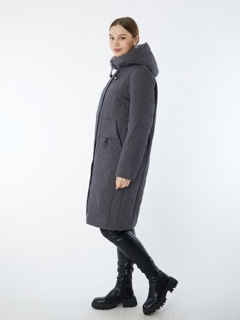 Полупальто женское с капюшоном