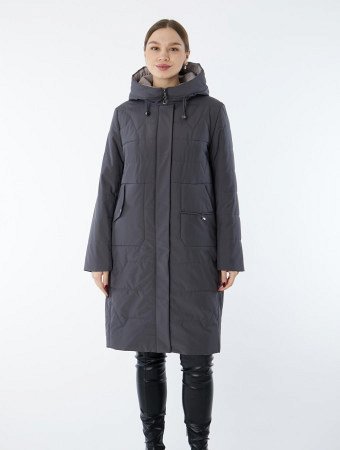 Полупальто женское с капюшоном