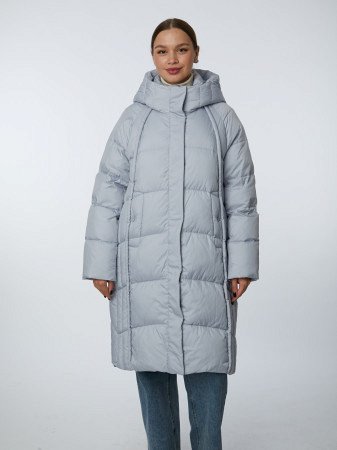 Пуховик женский с капюшоном удлинённый
