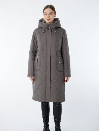 Полупальто женское с капюшоном
