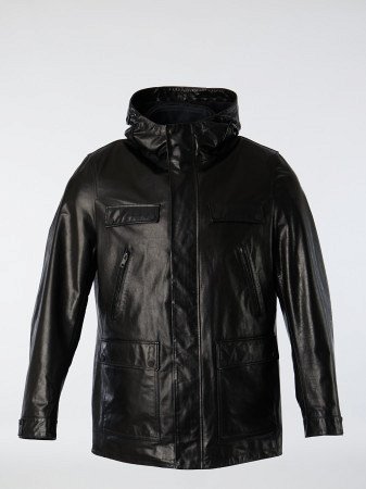 Удлиненная куртка с капюшоном и съемной подстежкой