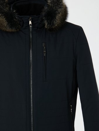 Мужской пуховик с капюшоном