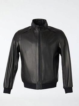 Бомбер из натуральной кожи