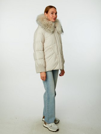 Пуховик стёганый с капюшоном