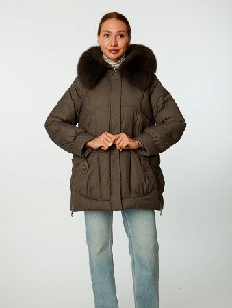 Пуховик стёганый с капюшоном