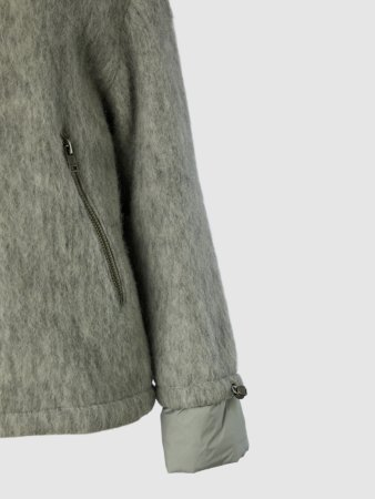 Куртка женская комбинированная с капюшоном