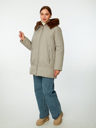 Пуховик стёганый с капюшоном