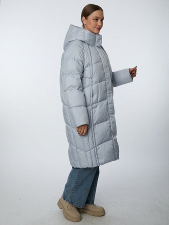 Пуховик женский с капюшоном удлинённый