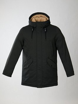 Пуховик мужской удлинённый с капюшоном