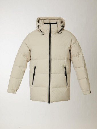 Пуховик мужской стёганый с капюшоном