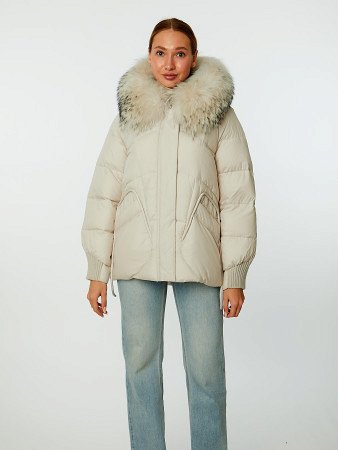 Пуховик стёганый с капюшоном