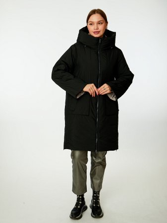 Пуховик женский удлинённый с капюшоном
