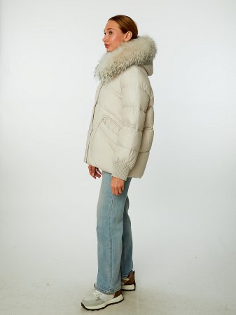 Пуховик стёганый с капюшоном