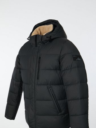 Пуховик мужской стёганый с капюшоном