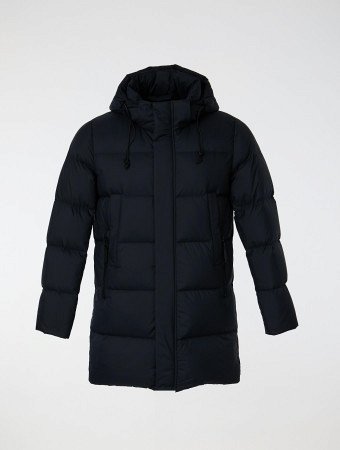 Пуховик мужской с капюшоном на пуху