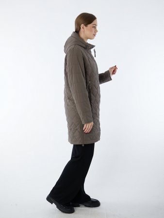 Полупальто женское с капюшоном