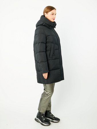 Пуховик женский стёганый с капюшоном