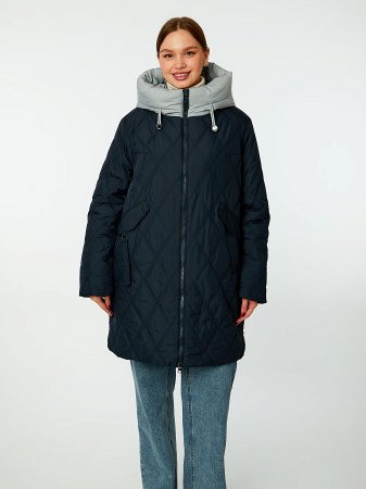 Пуховик стёганый с капюшоном