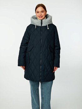 Пуховик стёганый с капюшоном