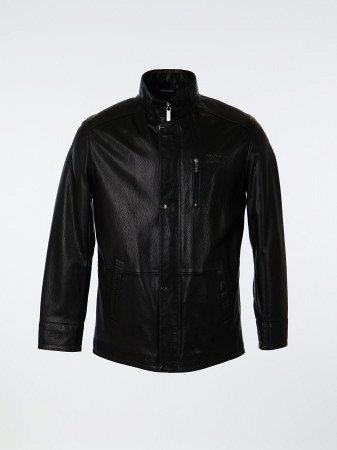 Полупальто мужское из натуральной кожи  