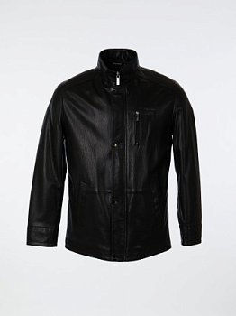 Полупальто мужское из натуральной кожи  