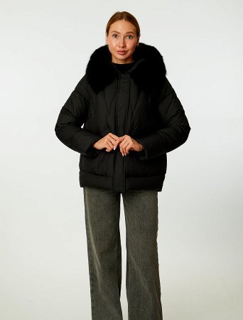 Пуховик стёганый с капюшоном