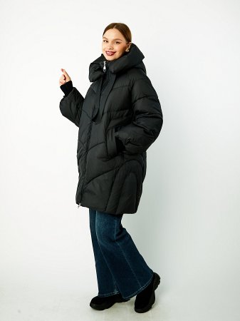 Пуховик стёганый с капюшоном