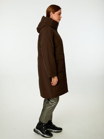 Пуховик женский удлинённый с капюшоном