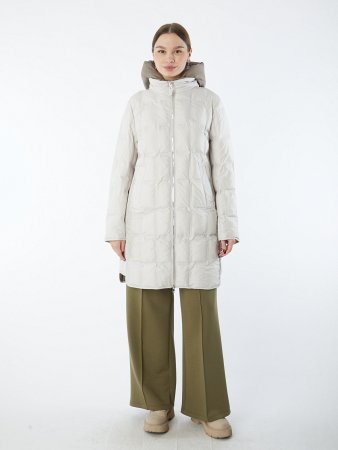 Полупальто женское с капюшоном