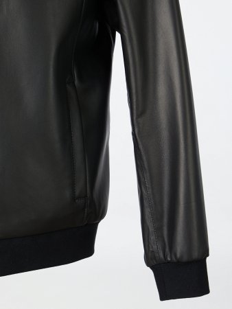 Бомбер из натуральной кожи