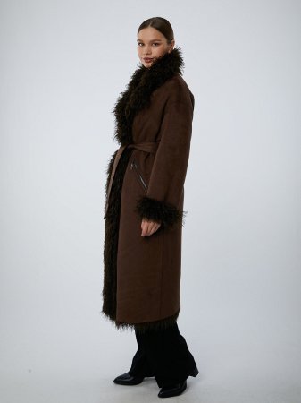 Двусторонняя экодубленка с англ.воротником