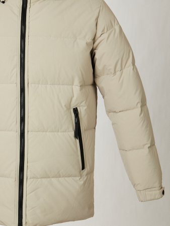 Пуховик мужской стёганый с капюшоном